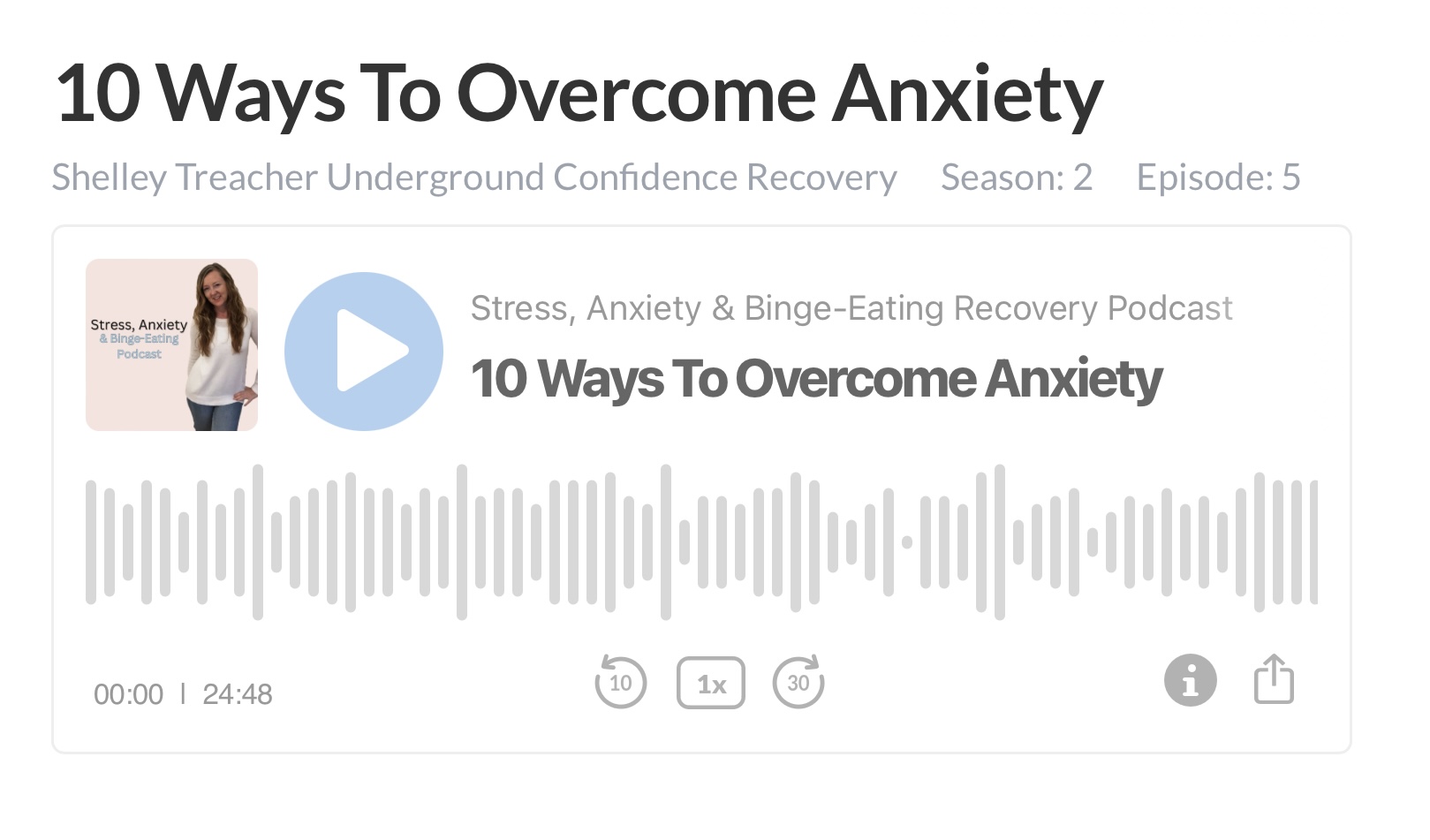 10 ways to overcome anxiety