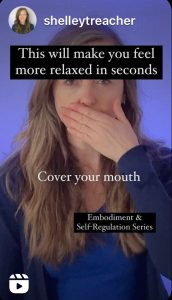 woman breathing out against blocked airways to reduce stress and anxiety a short exercise to reduce anxiety