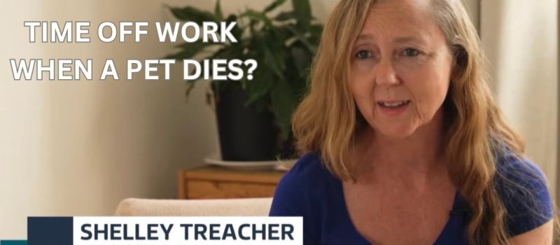 Shelley Treacher speaking to ITV News about pet bereavement and time off work